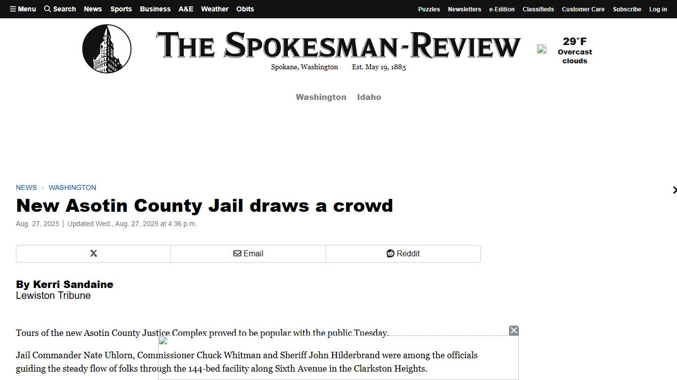 New Asotin County Jail draws a crowd