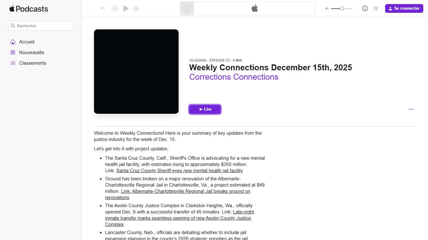 Weekly Connections December 15… ‑ Corrections Connections ‑ Apple Podcasts